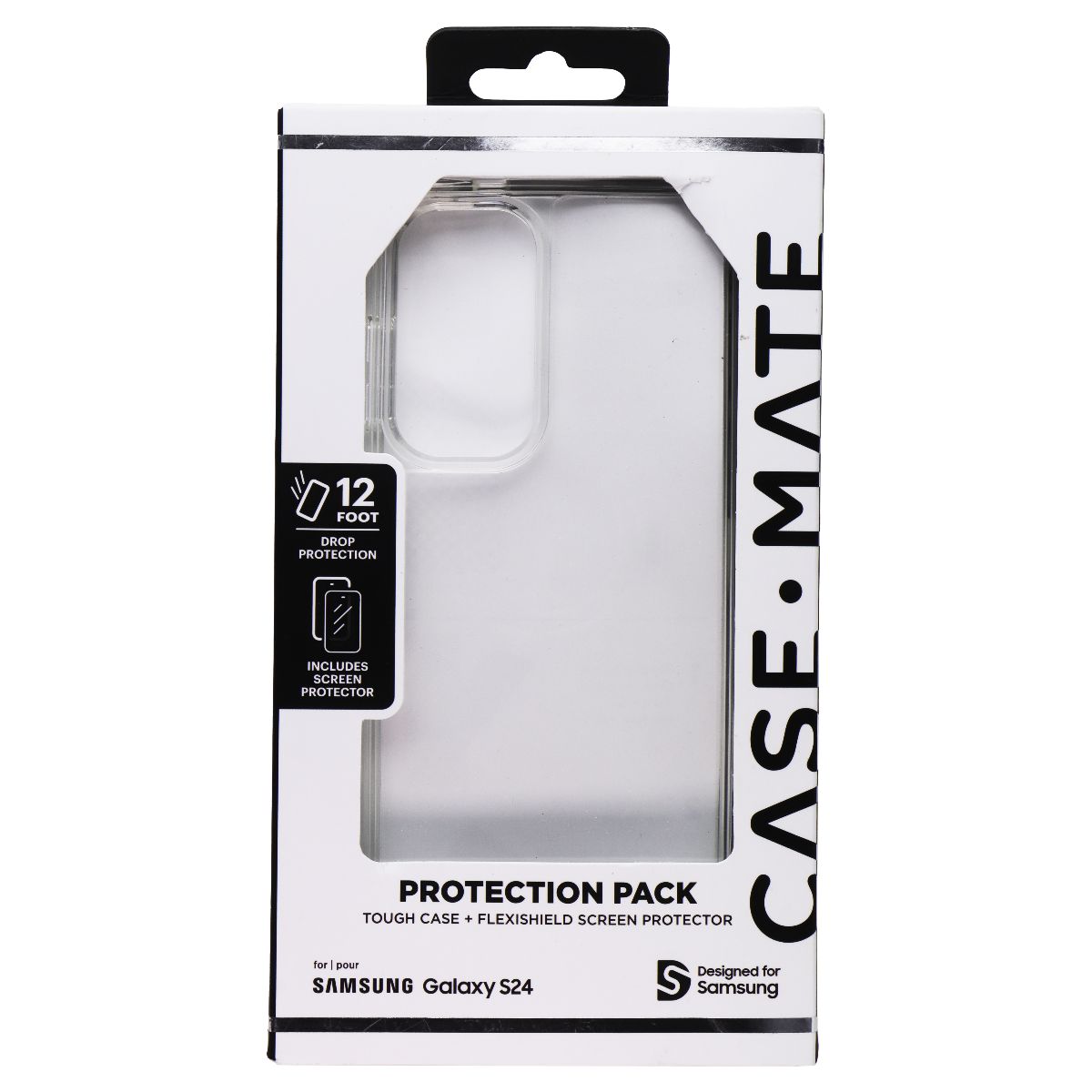 Case-Mate Protection Pack Case & Screen Protector for Samsung Galaxy S24 - Clear Cell Phone - Cases, Covers & Skins Case-Mate - Simple Cell Bulk Wholesale Pricing - USA Seller