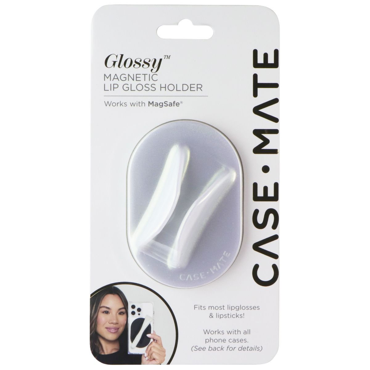 Case-Mate Glossy Magnetic Lip Gloss Holder for MagSafe Devices - Iridescent Cell Phone - Mounts & Holders Case-Mate - Simple Cell Bulk Wholesale Pricing - USA Seller