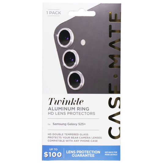 Case-Mate Twinkle Aluminum Ring HD Camera Protector for Galaxy (S25+) Cell Phone - Screen Protectors Case-Mate - Simple Cell Bulk Wholesale Pricing - USA Seller