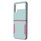Case Brand Case for Samsung Galaxy Z Flip4 - Aqua / Pink Cell Phone - Cases, Covers & Skins Case - Simple Cell Bulk Wholesale Pricing - USA Seller
