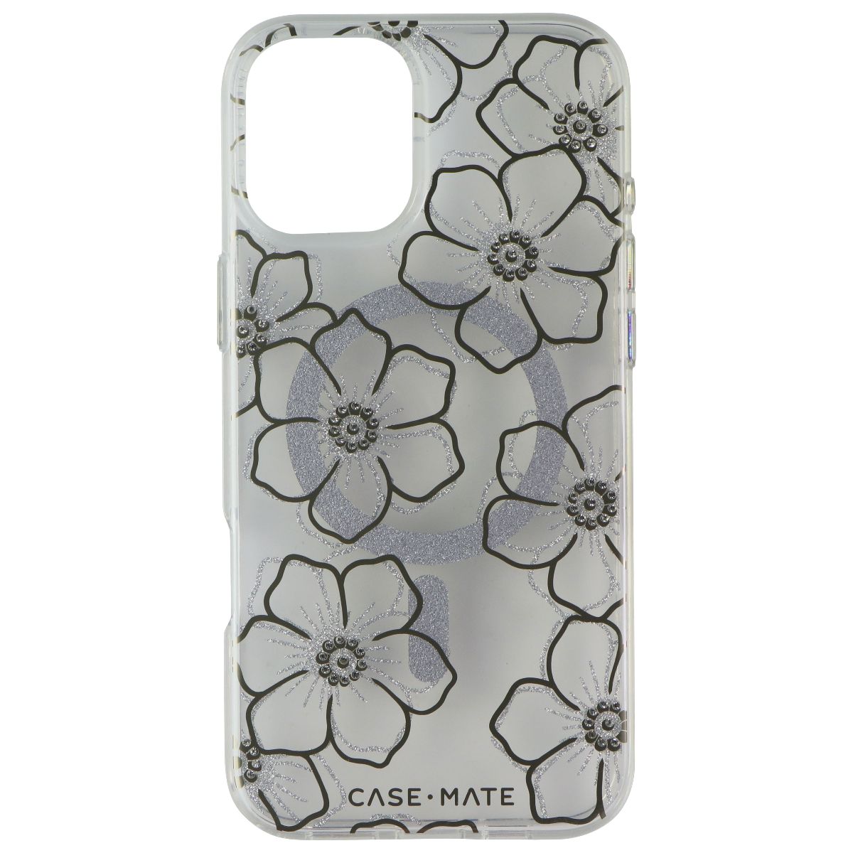 Case-Mate Tough Clear Case for MagSafe for Apple iPhone 16 Plus - Floral Gems Cell Phone - Cases, Covers & Skins Case-Mate - Simple Cell Bulk Wholesale Pricing - USA Seller