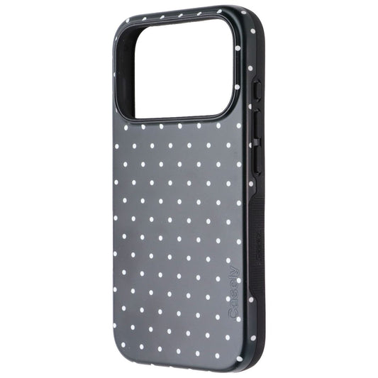 Casely On the Dot Series Bold Flex MagSafe Case for iPhone 17 Pro - Black Polka