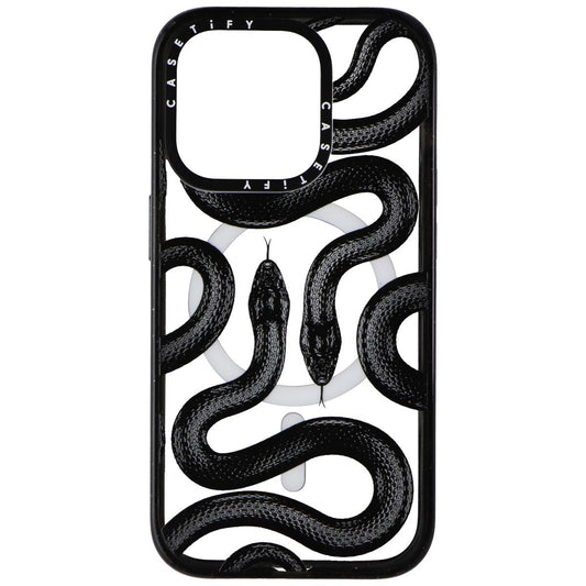 Casetify Impact Series Case for MagSafe for iPhone 15 Pro - Black Kingsnake