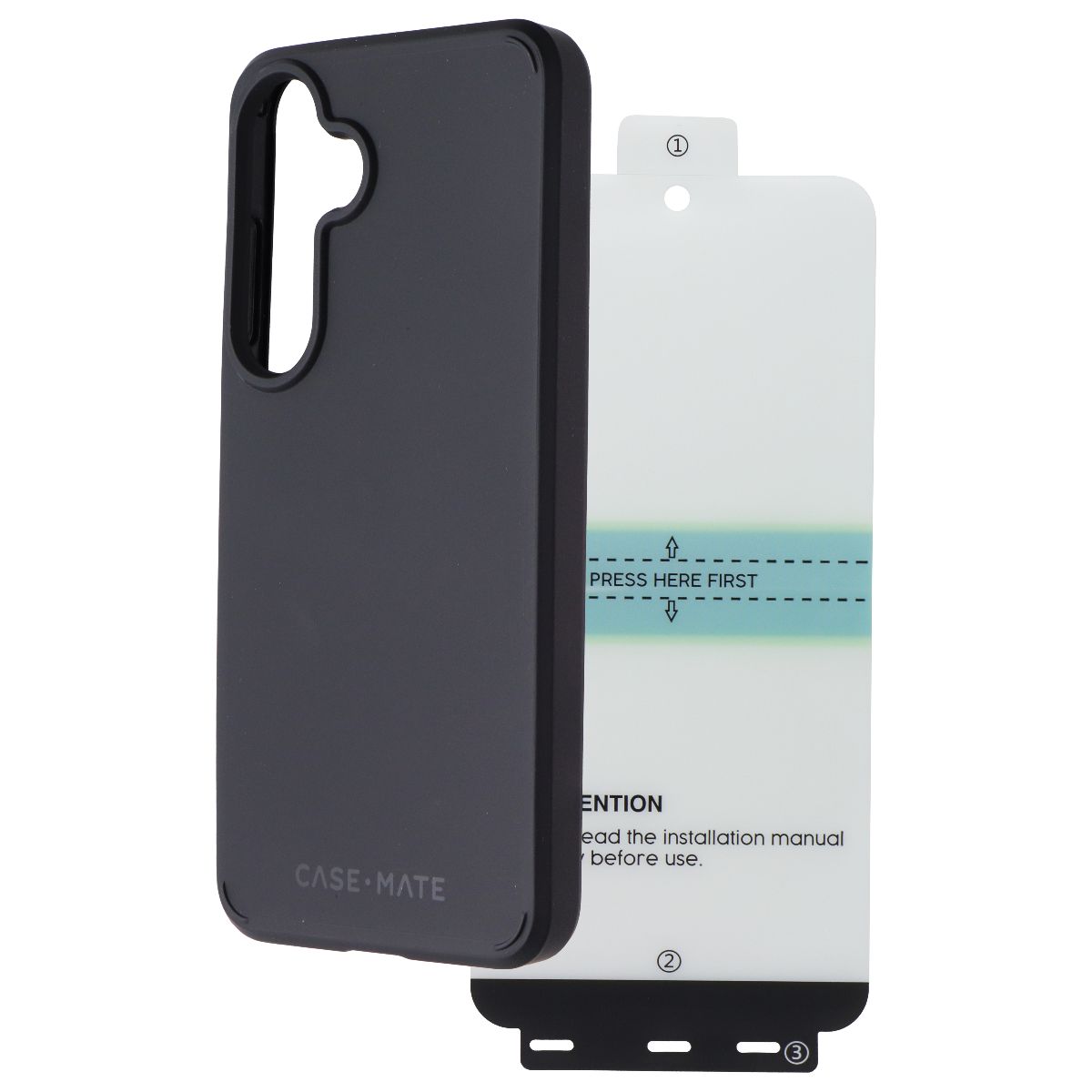 Case-Mate Protection Pack Tough Case + Glass for Samsung Galaxy S24 - Black Cell Phone - Cases, Covers & Skins Case-Mate - Simple Cell Bulk Wholesale Pricing - USA Seller