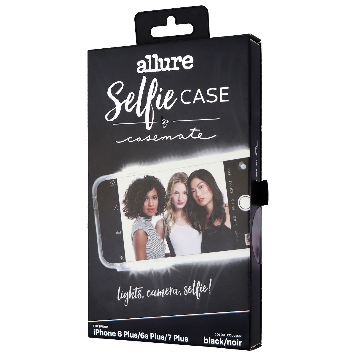 Case-Mate Allure Selfie Case for Apple iPhone 8 Plus/7 Plus/6s + 6 Plus - Black