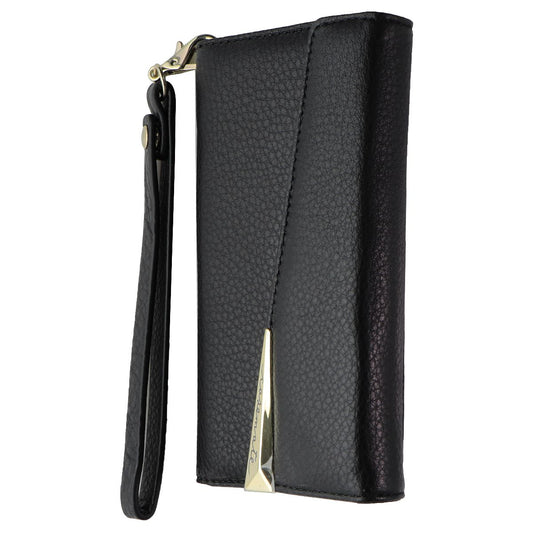 Case-Mate Folio Wristlet Wallet Case for Apple iPhone X 10 - Black Leather/Gold