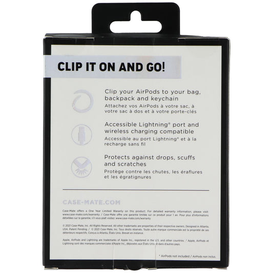 Case-Mate Case for Apple AirPods 3rd Gen with Ring Clip - Twinkle Stardust iPod, Audio Player Accessories - Other Portable Audio Accs Case-Mate - Simple Cell Bulk Wholesale Pricing - USA Seller