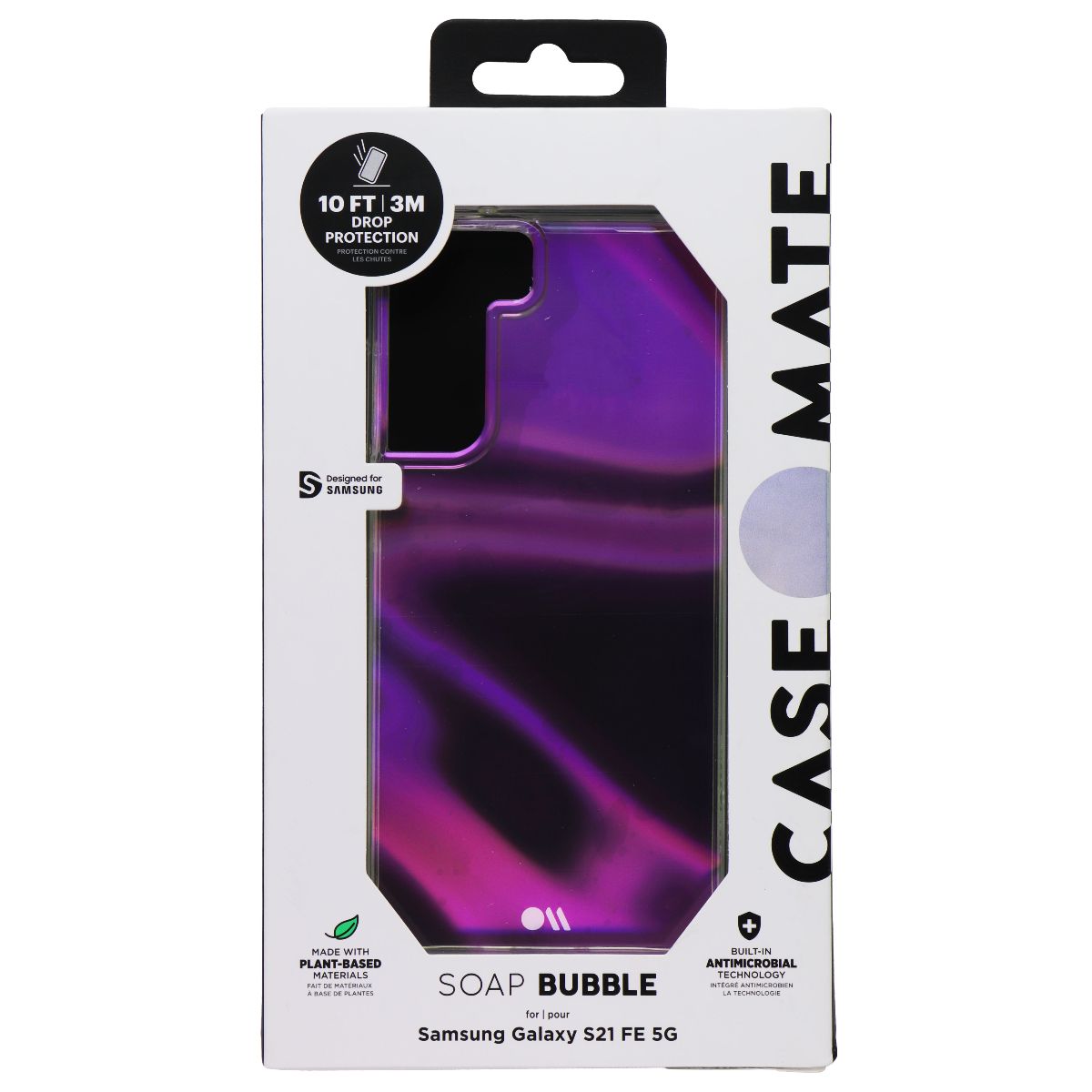 Case-Mate Soap Bubble Case for Samsung Galaxy S21 FE 5G - Iridescent Cell Phone - Cases, Covers & Skins Case-Mate - Simple Cell Bulk Wholesale Pricing - USA Seller