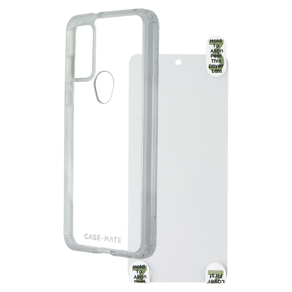 Case-Mate Protection Pack Case & Screen Protector for Moto G Play (2023) - Clear Cell Phone - Cases, Covers & Skins Case-Mate - Simple Cell Bulk Wholesale Pricing - USA Seller