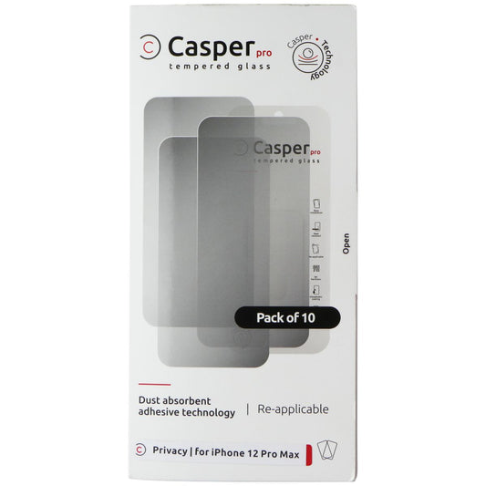 Casper Pro Tempered Glass 10 Pack for Apple iPhone 12 Pro Max - Privacy Cell Phone - Screen Protectors Casper    - Simple Cell Bulk Wholesale Pricing - USA Seller