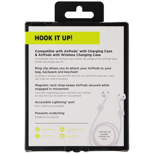 Case-Mate Hook Ups Case & Neck Strap for Apple AirPods - Aqua Blue iPod, Audio Player Accessories - Other Portable Audio Accs Case-Mate - Simple Cell Bulk Wholesale Pricing - USA Seller