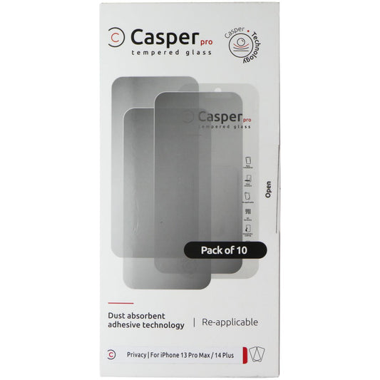 Casper Pro Privacy Tempered Glass 10 Pack for Apple iPhone 13 Pro Max / 14 Plus Cell Phone - Screen Protectors Casper    - Simple Cell Bulk Wholesale Pricing - USA Seller