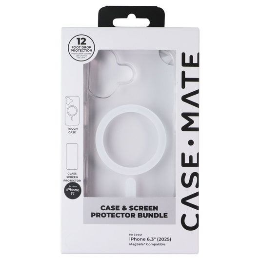 Case-Mate Tough Case for MagSafe w/ Screen Protector for Apple iPhone 17 - Clear