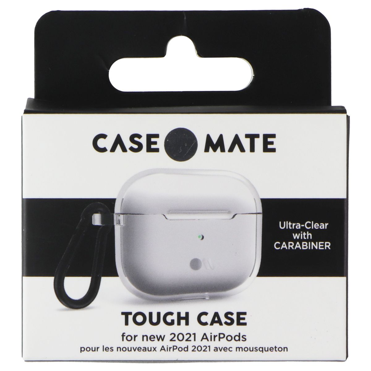 Case-Mate Tough Case for Apple AirPods 2021 - Clear with Carabiner iPod, Audio Player Accessories - Other Portable Audio Accs Case-Mate - Simple Cell Bulk Wholesale Pricing - USA Seller