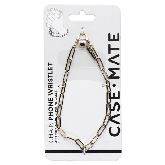 Case-Mate Detachable Chain Phone Wristlet for Smartphone Cases - Gold Cell Phone - Armbands Case-Mate - Simple Cell Bulk Wholesale Pricing - USA Seller
