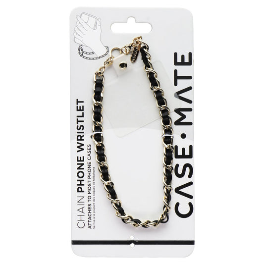 Case-Mate Detachable Chain Phone Wristlet for Smartphone Cases - Black Leather Cell Phone - Armbands Case-Mate    - Simple Cell Bulk Wholesale Pricing - USA Seller