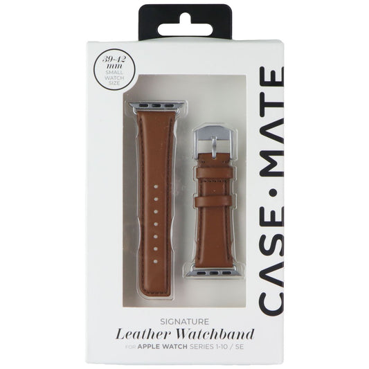 Case-Mate 39-42mm Signature Leather Band for Apple Watch Series 1-10/SE - Brown Smart Watch Accessories - Watch Bands Case-Mate - Simple Cell Bulk Wholesale Pricing - USA Seller