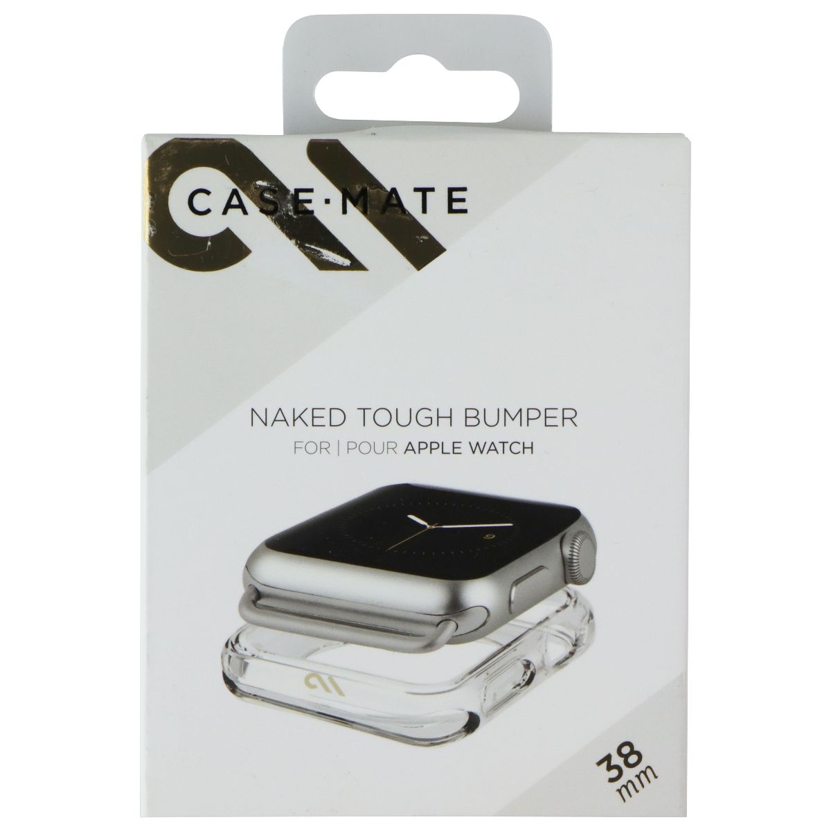 Case-Mate Naked Tough Bumper for 38mm Apple Watch Series 3/2/1 - Clear Smart Watch Accessories - Watch Bands Case-Mate - Simple Cell Bulk Wholesale Pricing - USA Seller