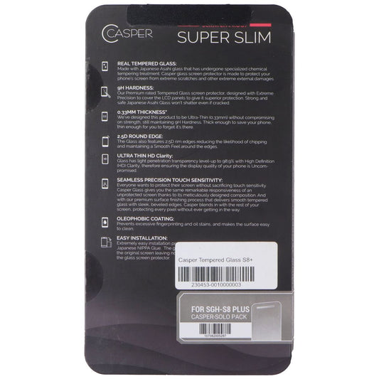 Casper Ultra Slim 9H Tempered Glass for Samsung Galaxy S8+ (Plus) Cell Phone - Screen Protectors Casper - Simple Cell Bulk Wholesale Pricing - USA Seller
