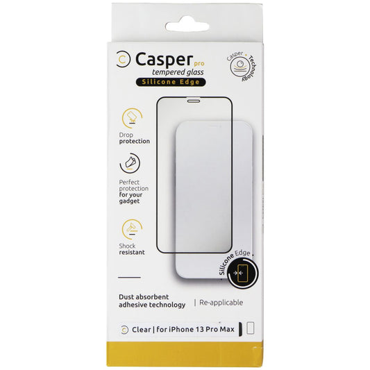 Casper Pro Tempered Glass with Silicone Edge for Apple iPhone 13 Pro Max Cell Phone - Screen Protectors Casper    - Simple Cell Bulk Wholesale Pricing - USA Seller