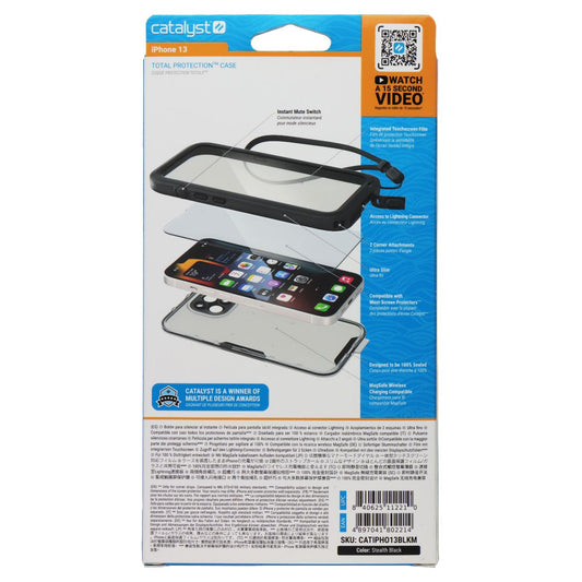 Catalyst Total Protection Case for Apple iPhone 13 - Black Cell Phone - Cases, Covers & Skins Catalyst - Simple Cell Bulk Wholesale Pricing - USA Seller