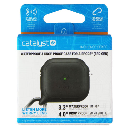 Catalyst Waterproof & Drop Proof Case for Apple AirPods 3rd Gen - Black iPod, Audio Player Accessories - Cases, Covers & Skins Catalyst - Simple Cell Bulk Wholesale Pricing - USA Seller