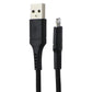 CELLCandy 10FT USB-A to Lightning 8-Pin Braided Charge & Sync Cable - Black Cell Phone - Cables & Adapters CELLCandy - Simple Cell Bulk Wholesale Pricing - USA Seller