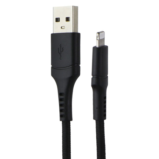 CELLCandy 10FT USB-A to Lightning 8-Pin Braided Charge & Sync Cable - Black Cell Phone - Cables & Adapters CELLCandy - Simple Cell Bulk Wholesale Pricing - USA Seller