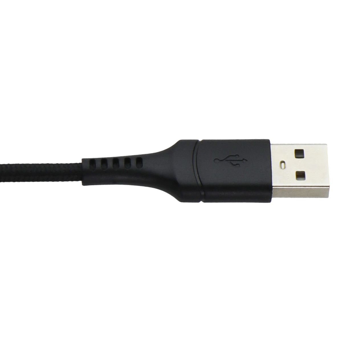 CELLCandy 10FT USB-A to Lightning 8-Pin Braided Charge & Sync Cable - Black Cell Phone - Cables & Adapters CELLCandy - Simple Cell Bulk Wholesale Pricing - USA Seller