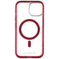 CellHelmet Magnitude MagSafe Case for Apple iPhone 15 - Clear/Red Cell Phone - Cases, Covers & Skins CellHelmet - Simple Cell Bulk Wholesale Pricing - USA Seller