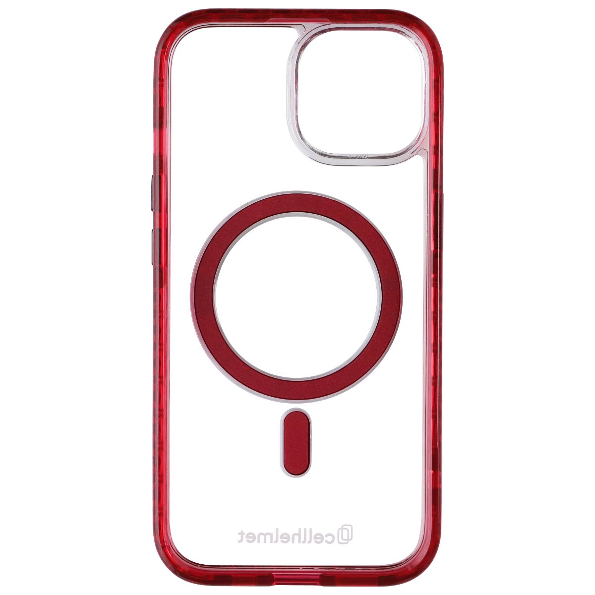 CellHelmet Magnitude MagSafe Case for Apple iPhone 15 - Clear/Red Cell Phone - Cases, Covers & Skins CellHelmet - Simple Cell Bulk Wholesale Pricing - USA Seller