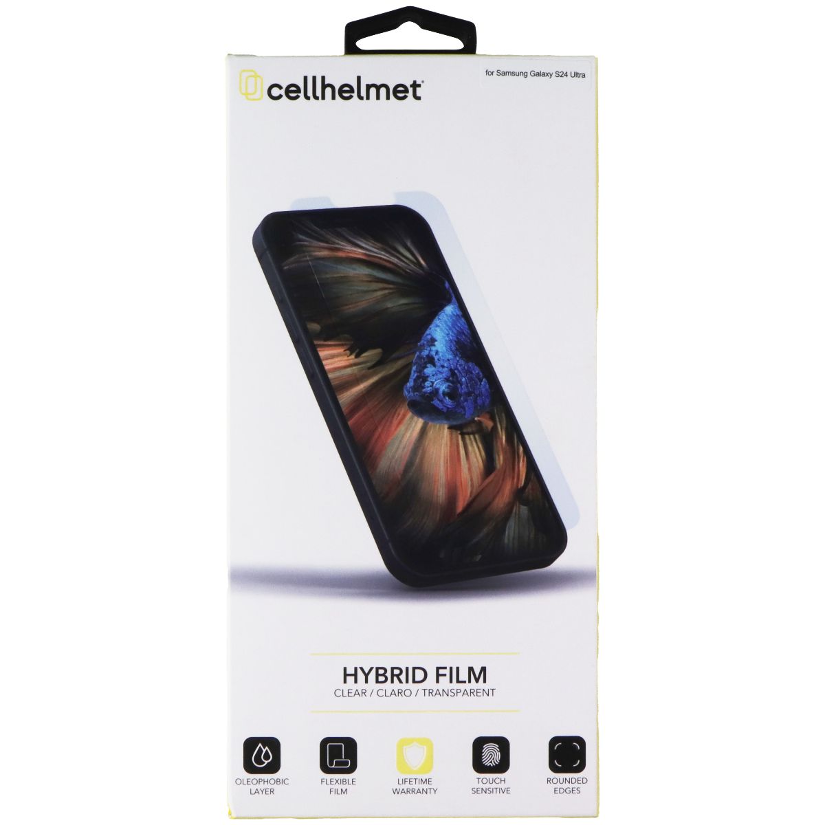 CellHelmet Hybrid Film with Alignment Tray for Samsung Galaxy S24 Ultra Cell Phone - Screen Protectors CellHelmet - Simple Cell Bulk Wholesale Pricing - USA Seller