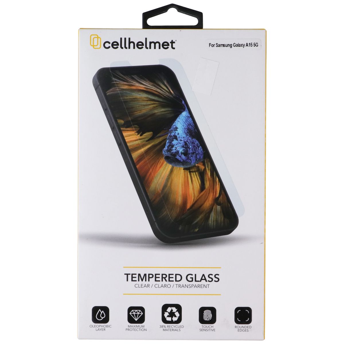 CellHelmet Tempered Glass Screen Protector for Samsung Galaxy A15 (5G)