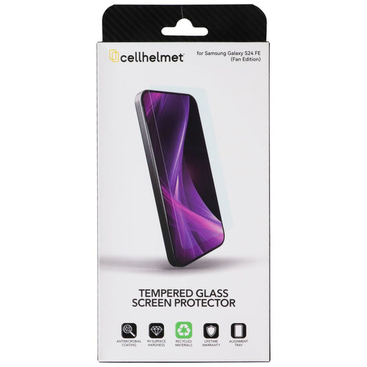 Cellhelmet Tempered Glass w/ Align Tray for Samsung Galaxy S24 FE Cell Phone - Screen Protectors CellHelmet - Simple Cell Bulk Wholesale Pricing - USA Seller