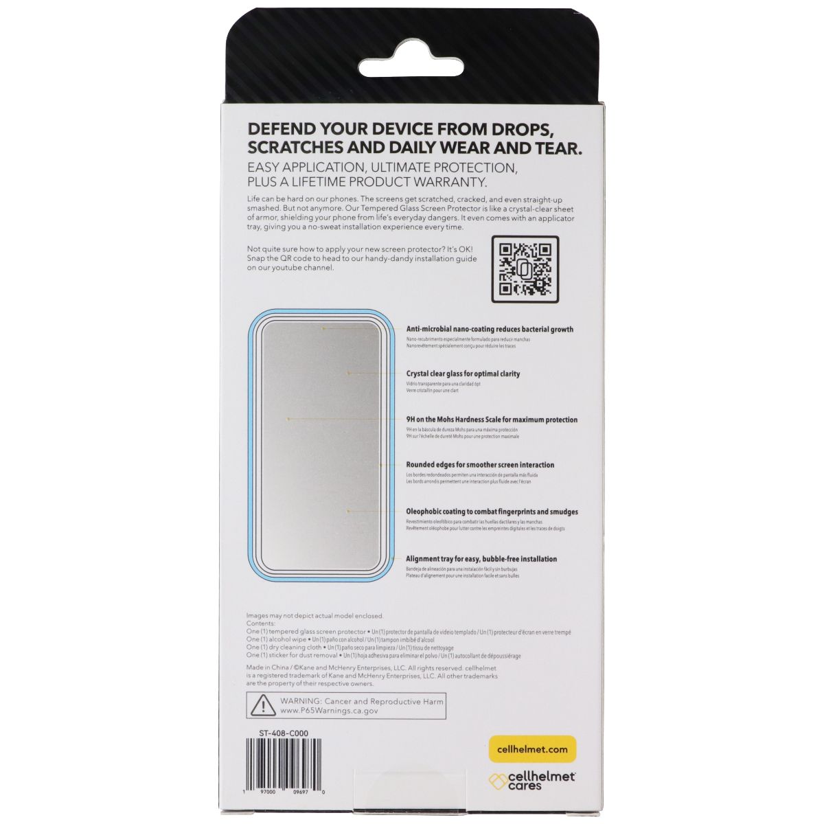 Cellhelmet Tempered Glass w/ Align Tray for Samsung Galaxy S24 FE