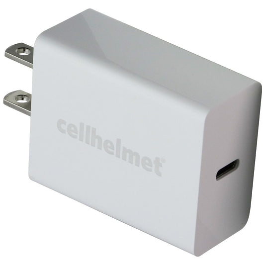 CellHelmet 20W PD Wall Charger and (3-Ft) 8-Pin Lightning to USB-C Cable - White