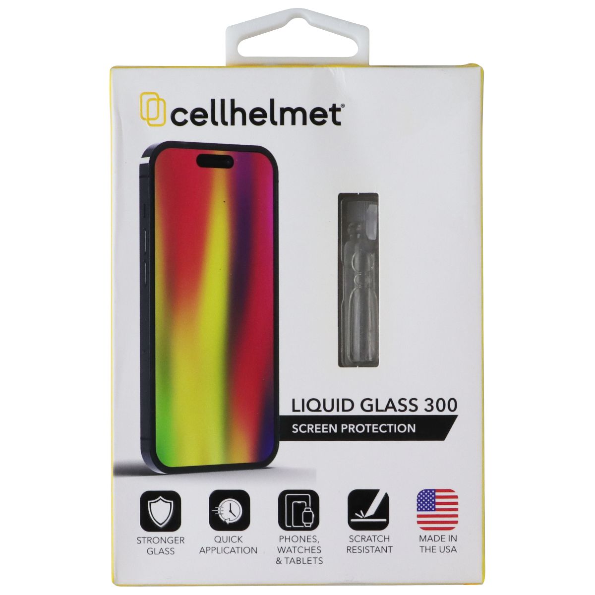 CellHelmet Liquid Glass 300 Screen Protector - Clear .6mL