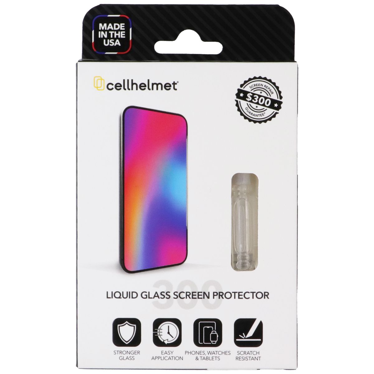 CellHelmet Liquid Glass 300 Screen Protector - Clear .5mL