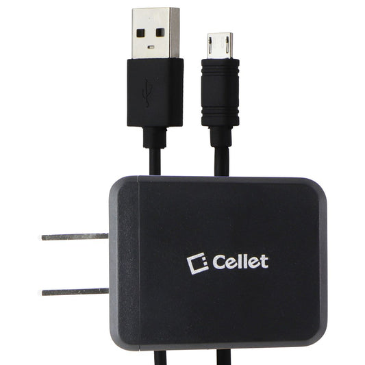 Cellet Home Charger + Micro USB Cable (4FT) - Black Cell Phone - Chargers & Cradles Cellet    - Simple Cell Bulk Wholesale Pricing - USA Seller