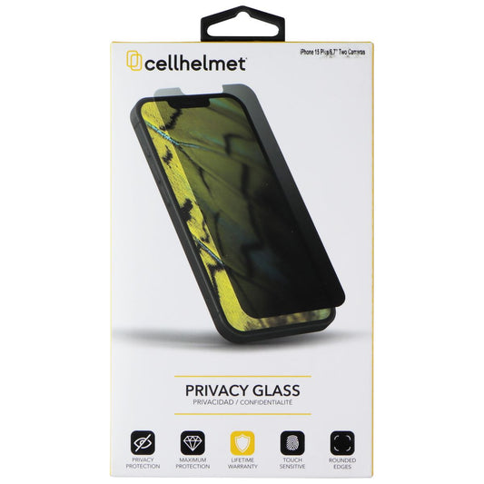 CellHelmet Privacy Glass Tempered Glass for Apple iPhone 15 Plus