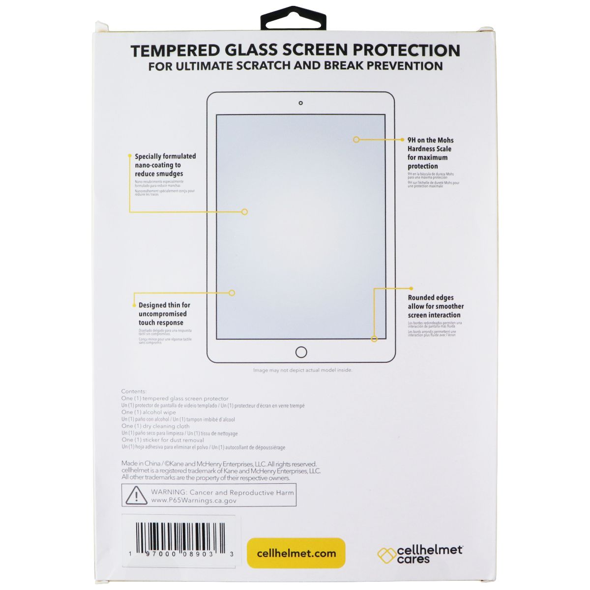 CellHelmet Tempered Glass Screen Protector for Samsung Galaxy Tab A9 Plus iPad/Tablet Accessories - Screen Protectors CellHelmet - Simple Cell Bulk Wholesale Pricing - USA Seller