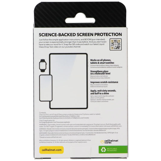 CellHelmet Liquid Glass Screen Protector .5 mL Cell Phone - Screen Protectors CellHelmet - Simple Cell Bulk Wholesale Pricing - USA Seller