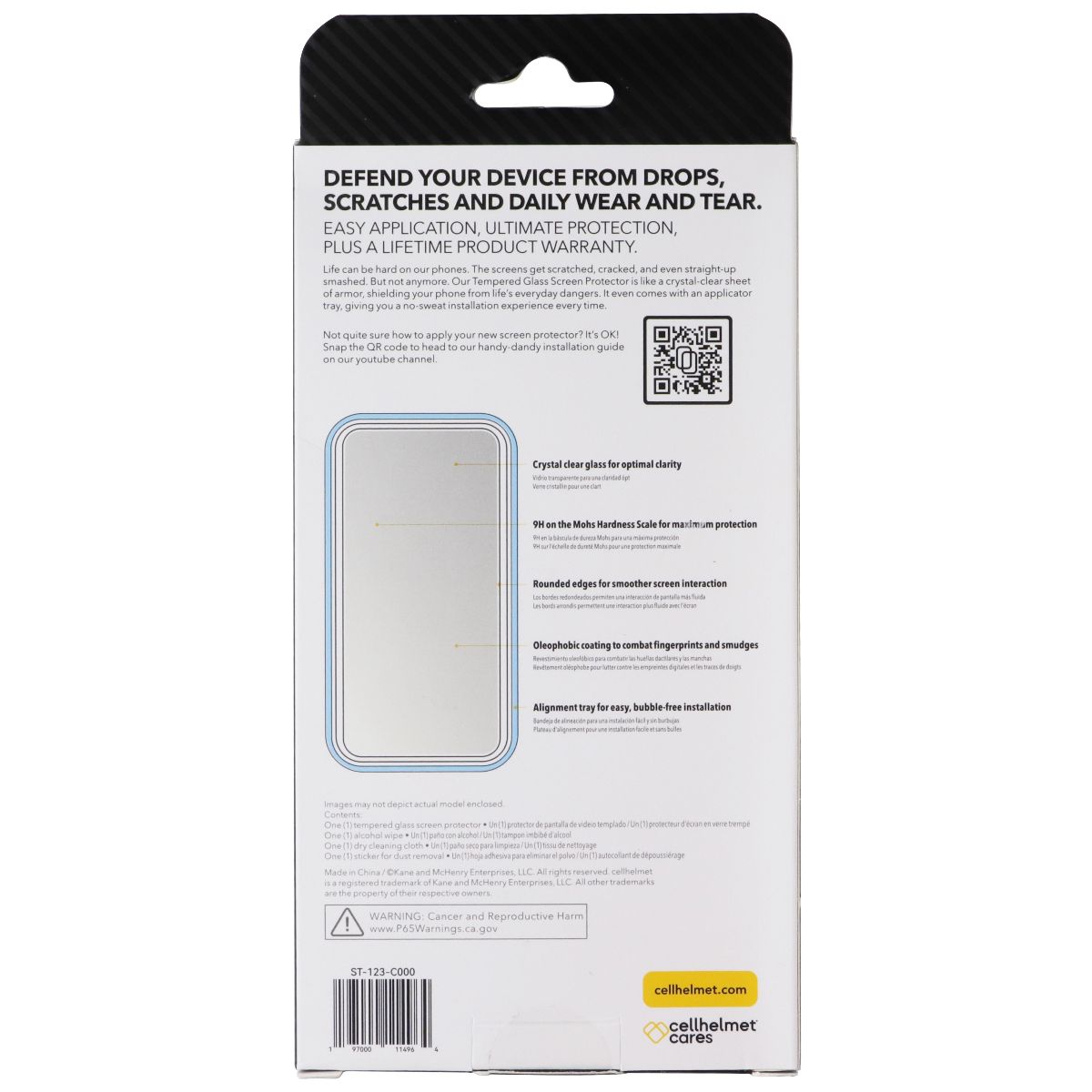 CellHelmet Tempered Glass Screen Protector with Align Tray for iPhone 17 Pro Max