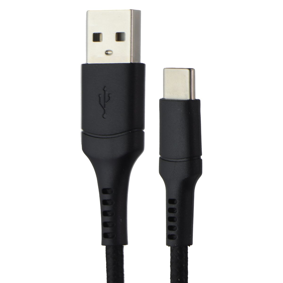 CELLCandy 10FT USB-A to USB-C Braided Charge & Sync Cable - Black Cell Phone - Cables & Adapters CELLCandy - Simple Cell Bulk Wholesale Pricing - USA Seller