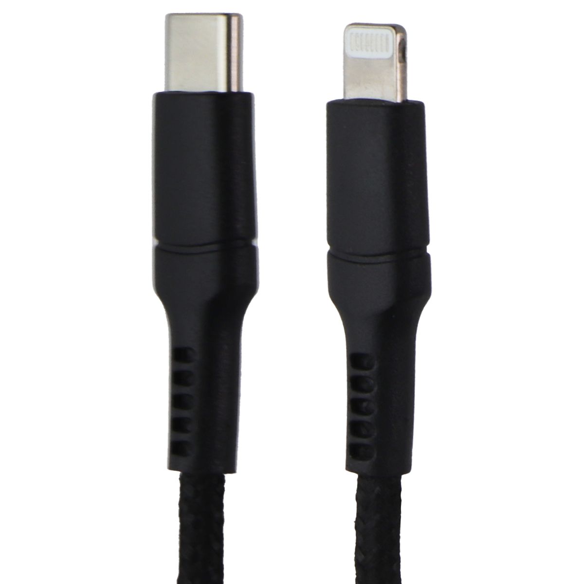 CELLCandy 10FT USB-C to Lightning 8-Pin Braided Charge & Sync Cable - Black Cell Phone - Cables & Adapters CELLCandy - Simple Cell Bulk Wholesale Pricing - USA Seller