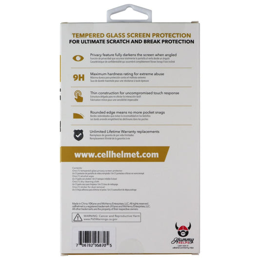 CellHelmet Glass Screen Protector for Apple iPhone 11 Pro Max/XS Max - Privacy Cell Phone - Screen Protectors CellHelmet - Simple Cell Bulk Wholesale Pricing - USA Seller