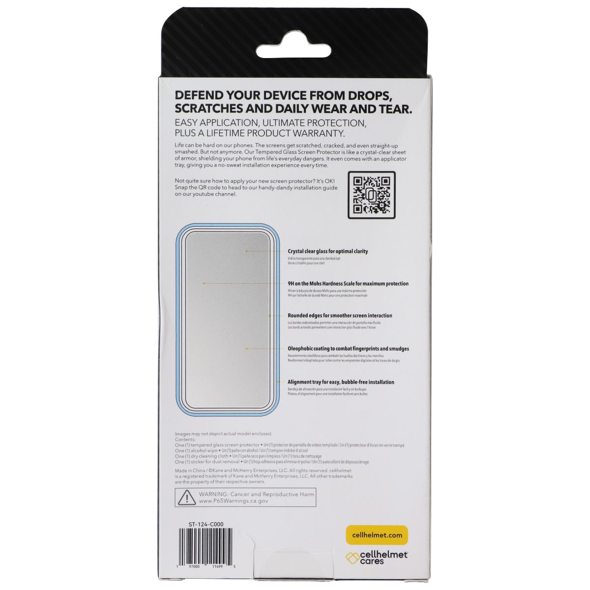 CellHelmet Tempered Glass Screen Protector w/Align Tray for Apple iPhone 17 Air