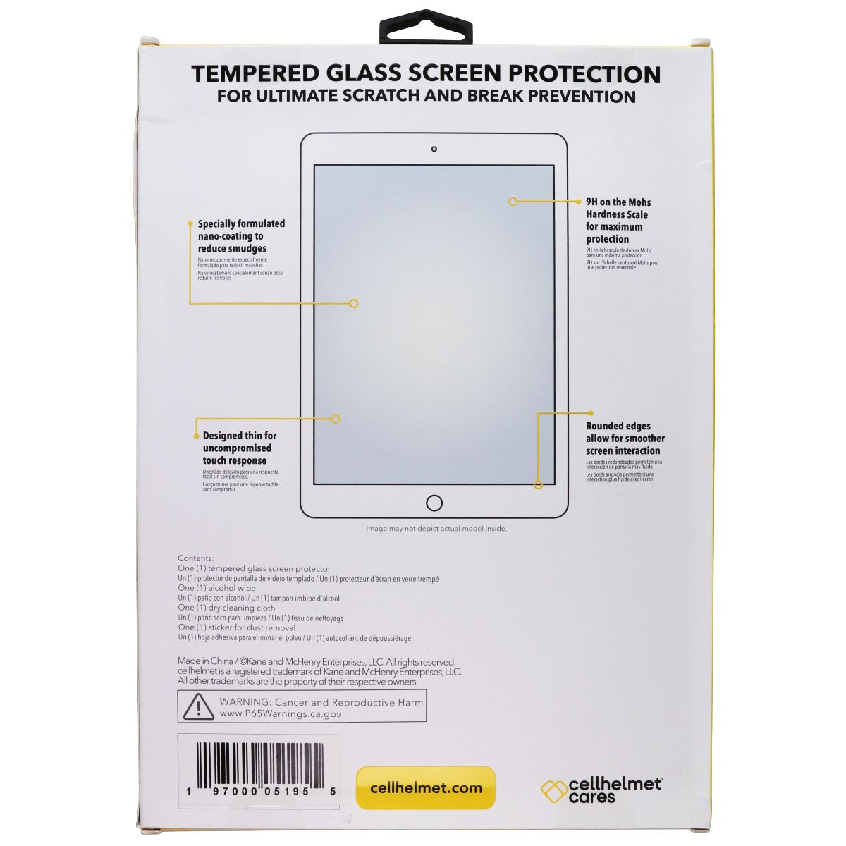 CellHelmet Tempered Glass Screen Protector for Apple iPad 10th Gen (10.9-inch)