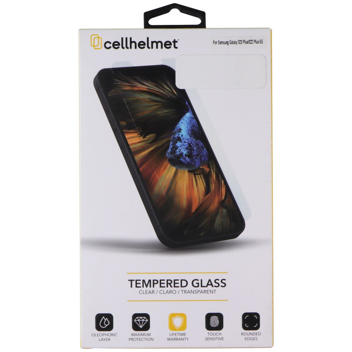 CellHelmet Tempered Glass for Samsung Galaxy S23 Plus/S22 Plus 5G Cell Phone - Screen Protectors CellHelmet - Simple Cell Bulk Wholesale Pricing - USA Seller