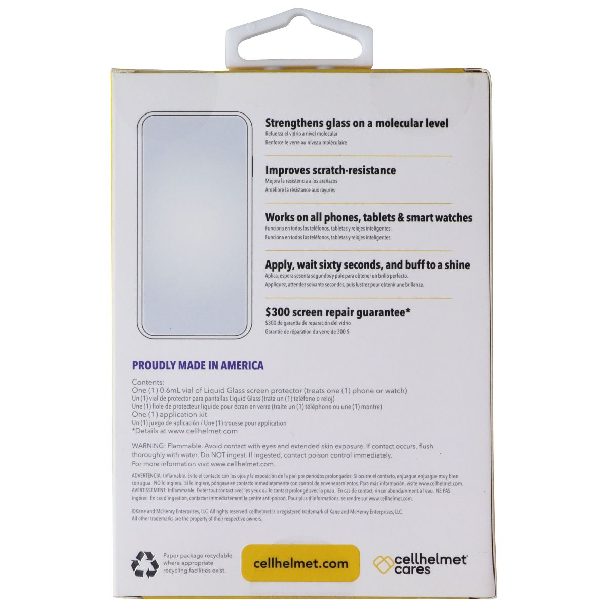 CellHelmet Liquid Glass Screen Protection for Phones/Watches/Tablets
